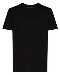 T-shirt girocollo nera di Derek Rose