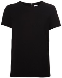 T-shirt girocollo nera di Diane von Furstenberg