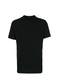 T-shirt girocollo nera di Diesel