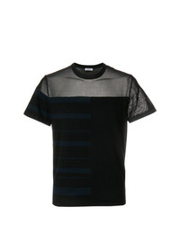 T-shirt girocollo nera di Dirk Bikkembergs