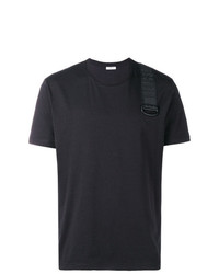 T-shirt girocollo nera di Dirk Bikkembergs