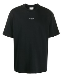 T-shirt girocollo nera di Drôle De Monsieur