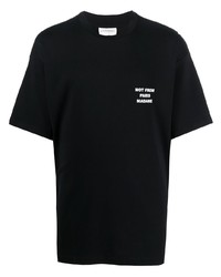T-shirt girocollo nera di Drôle De Monsieur