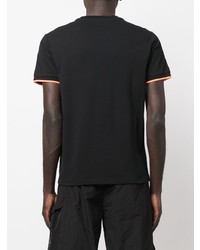 T-shirt girocollo nera di Sun 68