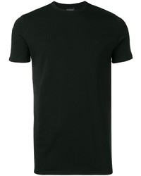 T-shirt girocollo nera di Emporio Armani