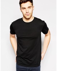 T-shirt girocollo nera di Esprit