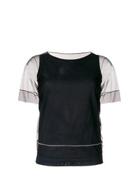 T-shirt girocollo nera di Fabiana Filippi