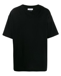 T-shirt girocollo nera di Facetasm