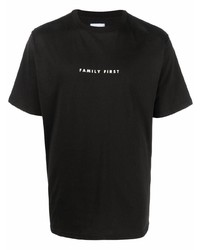 T-shirt girocollo nera di Family First