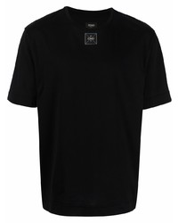 T-shirt girocollo nera di Fendi