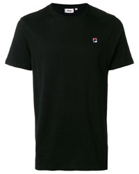 T-shirt girocollo nera di Fila