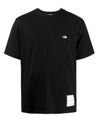 T-shirt girocollo nera di Fiorucci