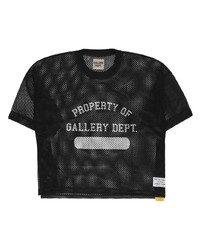 T-shirt girocollo nera di GALLERY DEPT.