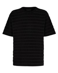 T-shirt girocollo nera di Giuseppe Zanotti