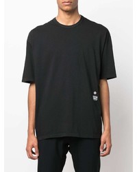 T-shirt girocollo nera di Ten C