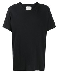 T-shirt girocollo nera di Greg Lauren