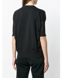 T-shirt girocollo nera di Junya Watanabe