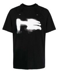 T-shirt girocollo nera di Heliot Emil