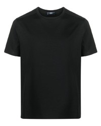 T-shirt girocollo nera di Herno