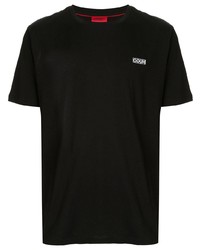 T-shirt girocollo nera di Hugo Hugo Boss