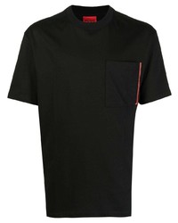 T-shirt girocollo nera di Hugo