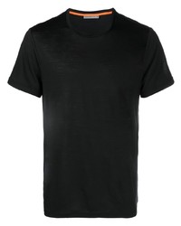 T-shirt girocollo nera di Icebreaker