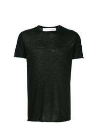 T-shirt girocollo nera di Isabel Benenato
