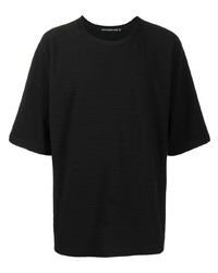 T-shirt girocollo nera di Issey Miyake Men