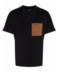 T-shirt girocollo nera di Jacquemus