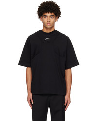 T-shirt girocollo nera di Jean Paul Gaultier