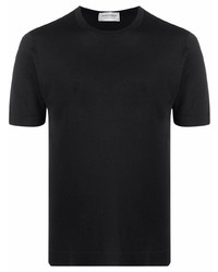 T-shirt girocollo nera di John Smedley