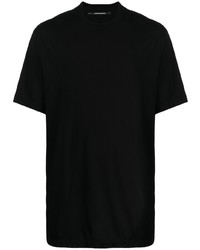T-shirt girocollo nera di Julius