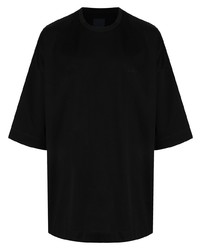 T-shirt girocollo nera di Juun.J