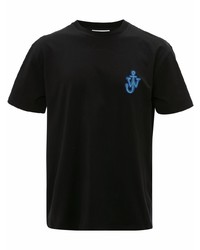 T-shirt girocollo nera di JW Anderson