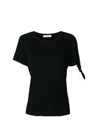 T-shirt girocollo nera di JW Anderson