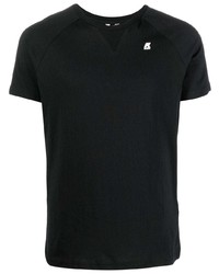 T-shirt girocollo nera di K-Way