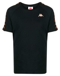 T-shirt girocollo nera di Kappa