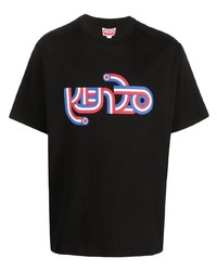 T-shirt girocollo nera di Kenzo