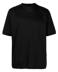 T-shirt girocollo nera di Kiton