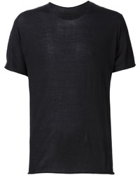 T-shirt girocollo nera di Label Under Construction