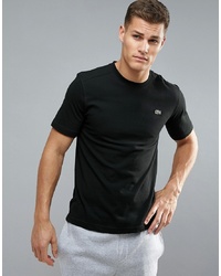 T-shirt girocollo nera di Lacoste Sport