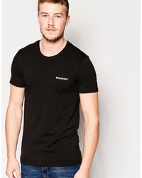 T-shirt girocollo nera di Lambretta