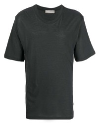 T-shirt girocollo nera di Laneus