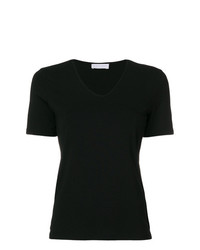 T-shirt girocollo nera di Le Tricot Perugia