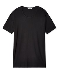 T-shirt girocollo nera di Lemaire