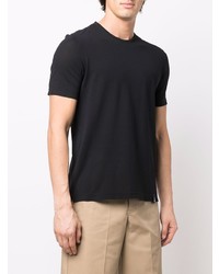 T-shirt girocollo nera di Drumohr