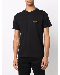 T-shirt girocollo nera di Automobili Lamborghini