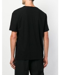 T-shirt girocollo nera di Attachment