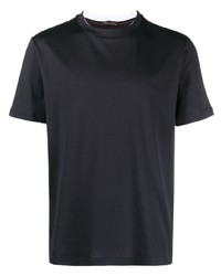 T-shirt girocollo nera di Loro Piana