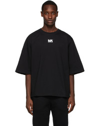 T-shirt girocollo nera di M.A. Martin Asbjorn